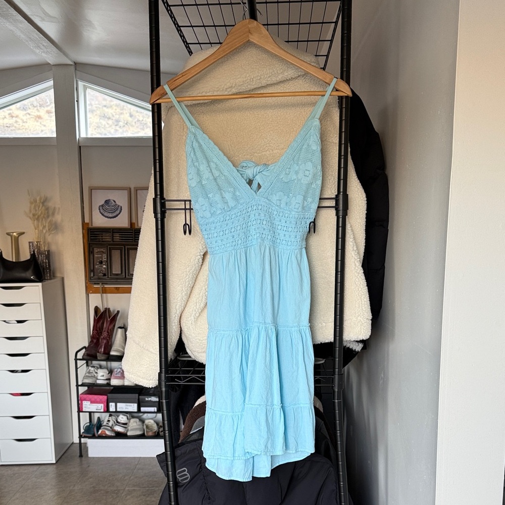 Light Blue Mini Dress